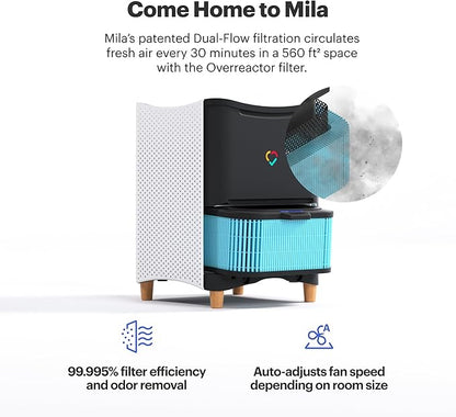 Mila Air Authentic Overreactor H14 HEPA Home Replacement Filter, Genuine Mila Air Filter, Removes Formaldehyde, VOCs, Dust & Odors, Ideal for Large Room or Bedroom