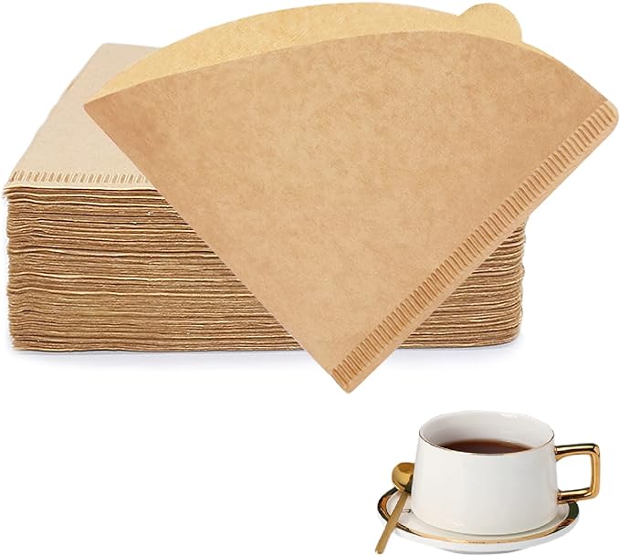 BYKITCHEN Small Coffee Filters, Size 01, Set of 200, Disposable Cone Coffee Filters Paper, Natural Paper Filters for Pour Over Coffee Dripper and Coffee Maker (1-2 Cup)