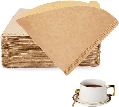BYKITCHEN Small Coffee Filters, Size 01, Set of 200, Disposable Cone Coffee Filters Paper, Natural Paper Filters for Pour Over Coffee Dripper and Coffee Maker (1-2 Cup)