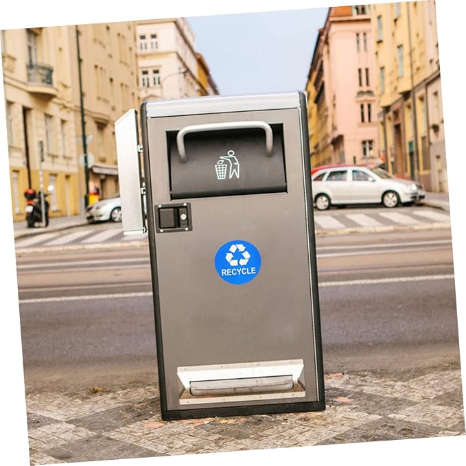DOITOOL 8pcs Waterproof Trash Can Stickers for Recycling Classification Sturdy Waste Sorting Labels for Home Kitchen Office Use