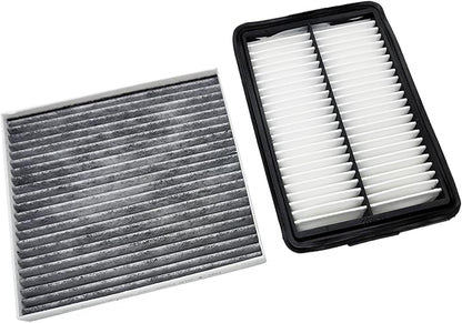 OPBU160-10881 Cabin and Engine Air Filter for Hyundai Kona (2018-2023),Veloster (2019-2021),and for Kia Soul (2020-2024).Replacement for CA12057,28113-F2000,97133-D3000,CF12160.