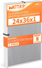 2-Pack 24x36x1 MERV 8 Reusable & Washable Electrostatic Air Filters - Long-Lasting Filter for HVAC, Furnace & Air Conditioner Units, Actual Size: 23-5/8” x 35-5/8” x 7/8”