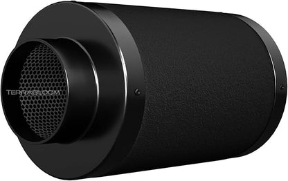 TerraBloom 4" x 16" Carbon Filter for Grow Tent - 46mm Charcoal Carbon Air Filter - Maximize Airflow with 350 CFM - Premium Filter for Homes & Commercial Applications