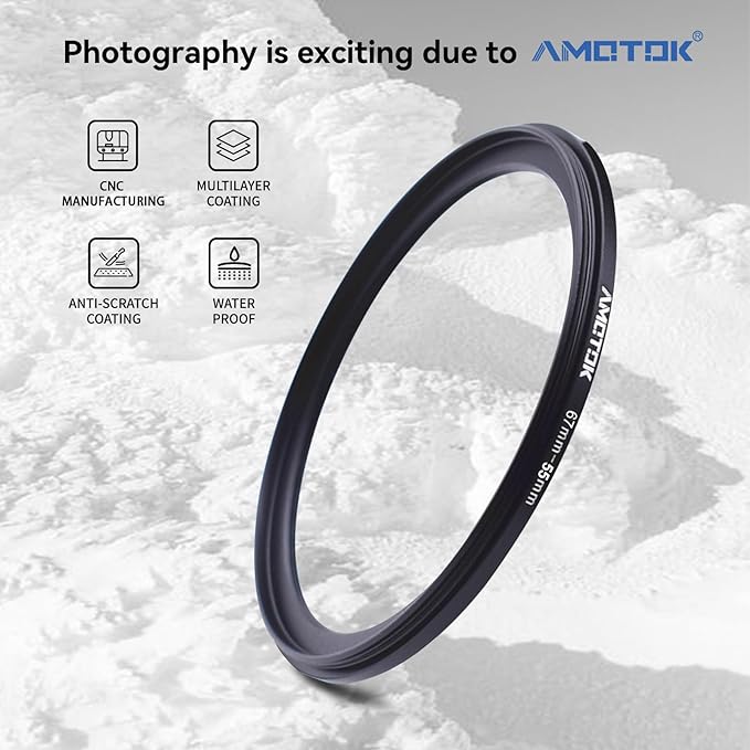 67mm Lens to 55mm Camera Lens Adapter,67mm-55mm Filter Step-Down Ring,Compatible All 55mm Filter Accessory.Made from CNC Machined