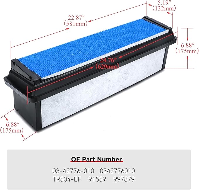 KARPAL Engine Air Filter Compatible with 2018-2022 Freightliner Cascadia Replacement for 03-42776-010