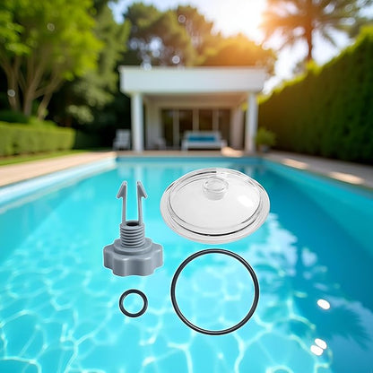 SF80110-1 Leaf Trap Cover Lid,Pool Leaf Trap Cover Lid,O-Ring & Valve,Fit for Intex 12 Inch (Pump Flow Rate: 2,100 GPH) Sand Filter Pump,NOT Fit for Intex 14&16 Inch,Sand Filter Pump Replacement Parts