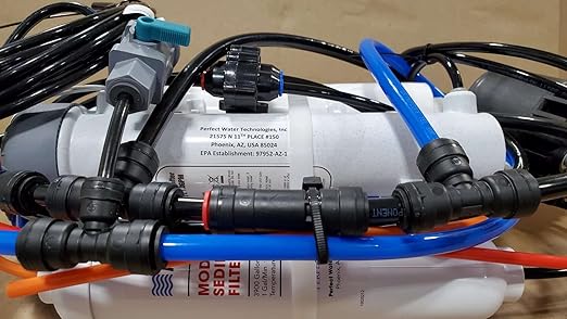 Home Master TMHP-L HydroPerfection RO System, 9-stages, 99% rejection DOW membrane, Patented 2-pass Remineralization, 4.5sec Fill Rate, 1:1 Waste Ratio, UV 99.9% EPA 97952AZ1, Lux Faucet, Fridge Ki