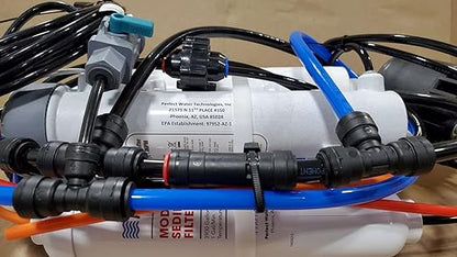 Home Master TMHP-L HydroPerfection RO System, 9-stages, 99% rejection DOW membrane, Patented 2-pass Remineralization, 4.5sec Fill Rate, 1:1 Waste Ratio, UV 99.9% EPA 97952AZ1, Lux Faucet, Fridge Ki