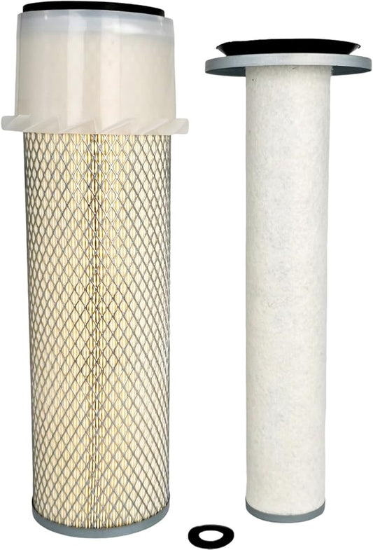 Outer Inner Air Filter Kit 42489 46517 Compatible with Wix Compatible with Ford 221406 221688 MG221406 R39392 1155997 Primary Secondary w/Round Ring