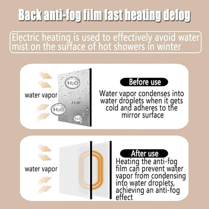 Backlit LED Illuminated Bathroom Mirror with LED Lights, Lighted Bathroom Makeup Wall Mounted Mirror with Demister Pad, Sensor Touch Switch, Horizontal/Vertical(B,H40*W60CM/H15.7*W23.6IN)