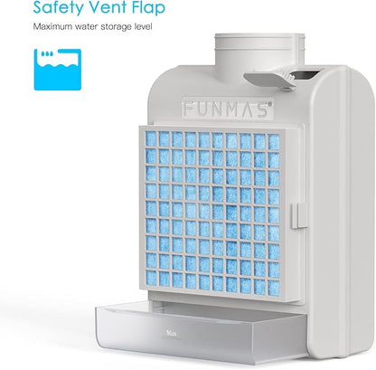3-in-1 Indoor Dryer Vent, Stainless Steel Screen Filter, Polyester Filter and Water Drawer System, Upgrade Safety Vent Flap, with 4 Pieces Polyester Filters, For Electric Clothes Dryers