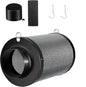 ATOUR 4" Air Carbon Filter with Australian Virgin Charcoal – Superior Odor Control for Grow Tent Smelliniss Scrubber, Inline Fans, Hydroponics. Includes Pre-Filter & Insulated Flange 4"x11"