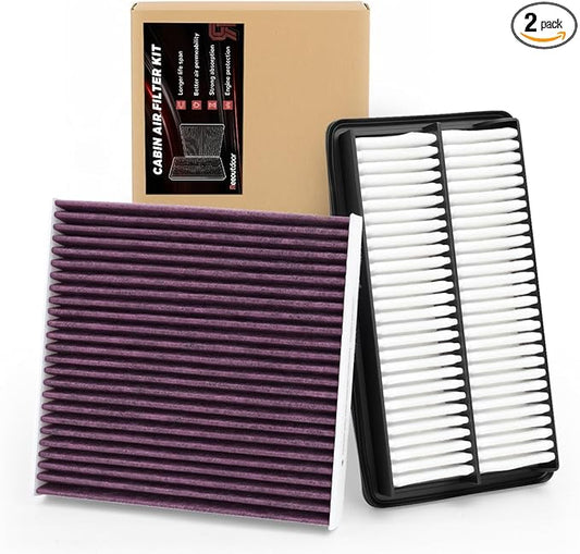 Engine & Upgrade Cabin Air Filter Kit Compatible with 2016-2022 Pilot 3.5L, 2017-2025 Ridgeline 3.5L, 2019-2025 Passport 3.5L, 2014-2020 MDX 3.5L, 2017-2020 MDX 3.0L, Replaces#80292SDAA01,172205J6A10