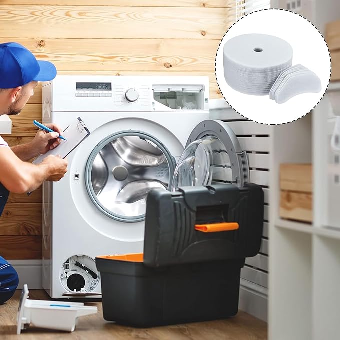 REDYY 40 Pieces Cloth Portable Dryer Exhaust Filters Set Universal Dryer Lint