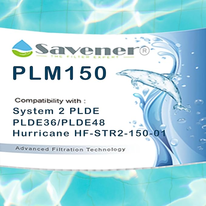 Savener® 27002-0150S Pool Filter Cartridges, Replaces Sta-Rite 27002-0150S Pool and Spa D.E. Filter, Compatible with Sta-Rite PLM150 and System 2 Modular Media, with Air Bleed Assembly, 150 Sq. Ft