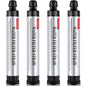 4 Pack Timain 4-Stage Filtration,High Flow Rate Water Filter Straws,Water Purifier Survival for Emergency Kits,Travel,Camping, Hiking,Fishing,Hunting (4)