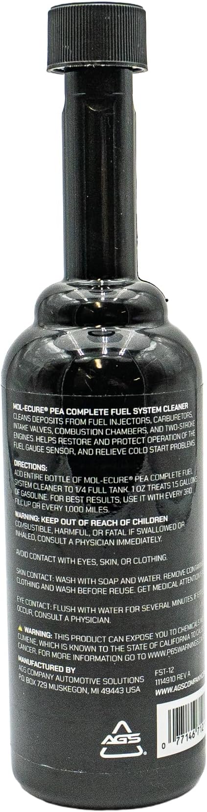 Pea Complete Fuel System Cleaner – High-Strength Fuel Injector & Combustion Chamber Cleaner, Restores Performance, Improves Fuel Efficiency, Treats Up to 20 Gallons, 12 oz