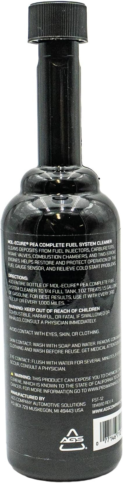 Pea Complete Fuel System Cleaner – High-Strength Fuel Injector & Combustion Chamber Cleaner, Restores Performance, Improves Fuel Efficiency, Treats Up to 20 Gallons, 12 oz
