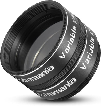 Astromania Telescope Filter, 1.25 Inch Variable Grey Polarizing Filter, Variable Polarizing Moon Filter for Astronomy Telescope & Eyepiece, Telescope Accessory with Adjustable 1-40% Light Transmission