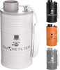Metal Housing Personal Filter - Effectively Captures Smoke and Removes Odors,Long-Term Use, Equipped with Replaceable Cartridge (White)