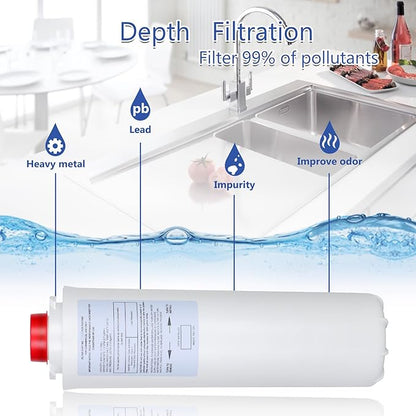 51300-C (2 Packs-No Chip),Compatible with EzH2O Replacement Bottle Station High Capacity 3000 Gallon,Replacement EWF3000 for 51300-C ERF750, 51299C, 55898C