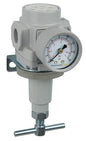 PneumaticPlus SAR400T-N04BG Compressed Air Regulator 1/2" NPT, T-Handle, Gauge & Bracket