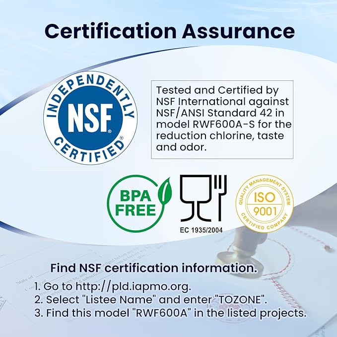 GOLDEN ICEPURE RWF0600A Refrigerator Water Filter Replacement for GE SmartWater MWFA, GWF, GWFA, FMG-1, WFC1201, GSE25GSHECSS, PC75009, 197D6321P006, Kenmore 9991, PC83879, 4PACK