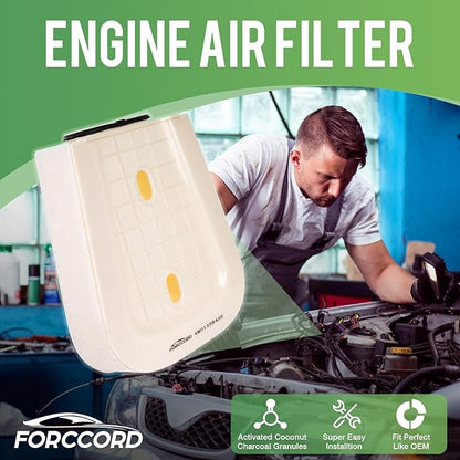 Engine Air Filter Fits for Porsche Cayenne 2019-26, Macan 2024 & Audi Q8 2019-26, RS Q8 2020-24, SQ7 2020-26, SQ8 2020-26, 2.9L 3.0L 4.0L Air Filter Replacement 4M0133843E Car Accessories