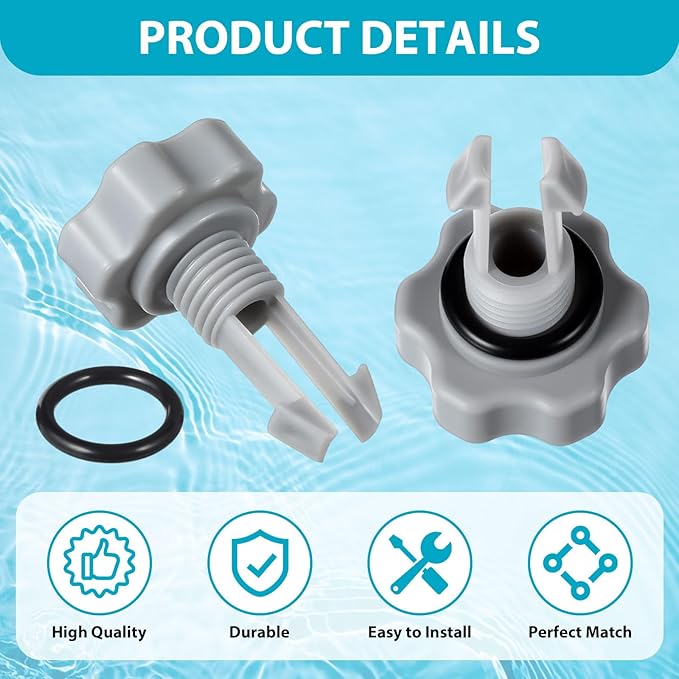 SF80110-1 Leaf Trap Cover Lid with O-Rings & Valve Sand Filter Pump Seal Gasket Parts Compatible with 12 Inch Sand Filter Pump (Pump Flow Rate: 2, 100 GPH) NOT Fit for 14 & 16 Inch