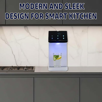 Ultra Instant Hot & Cold Water Dispenser - Bottleless Water Dispenser Countertop, Full Installation Kit, Quiet Multi-Stage Filtration + UV Sterilization - White