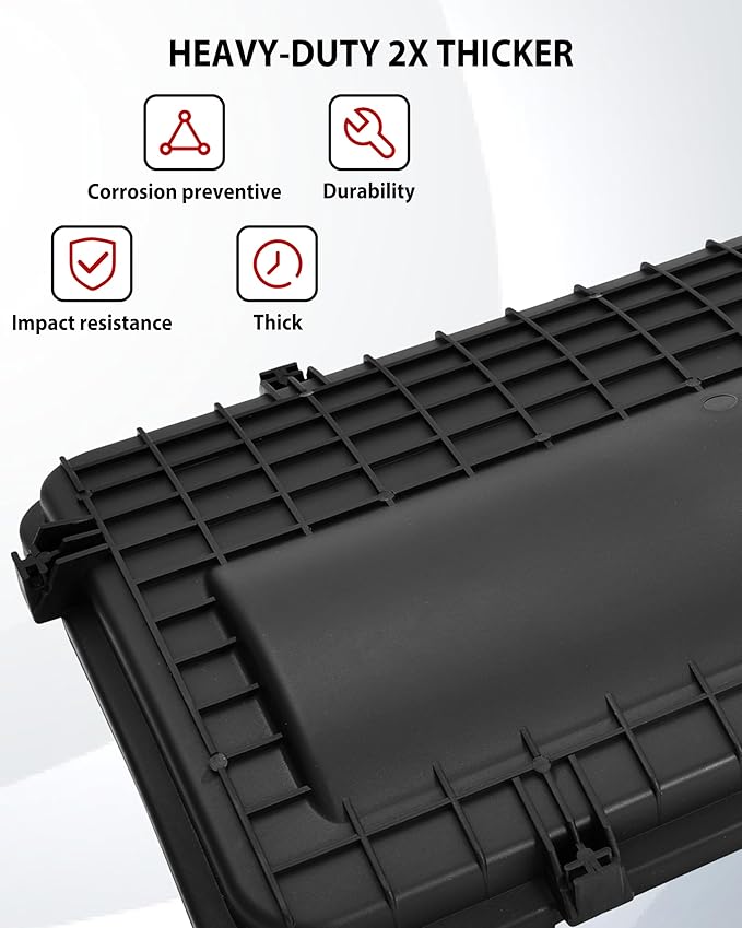 Airbox Cover Assembly for Polaris RZR XP 1000 / RZR XP Turbo 2014-2023 Accessories, Heavy-Duty Air Filter Protector Cover with Dust-Proof Seal and Buckles, Replace #1240748