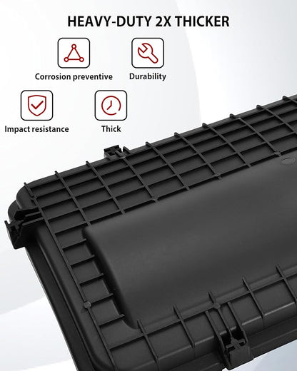 Airbox Cover Assembly for Polaris RZR XP 1000 / RZR XP Turbo 2014-2023 Accessories, Heavy-Duty Air Filter Protector Cover with Dust-Proof Seal and Buckles, Replace #1240748