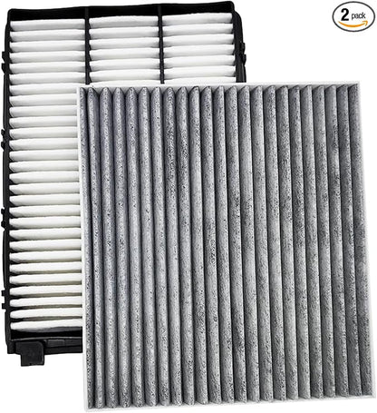 JTBU160-99097Cabin and Engine Air Filter for TUCSON (2016-2021), SPORTAGE (2017-2022),Replacement for 97133-D1000,CF12160,28113-D3300