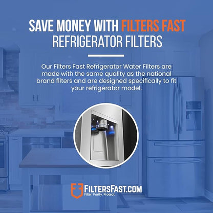 Filters Fast PH21100 Compatible Replacement for GE MWF Carbon Water Filter Cartridge for Fridge Refrigerator Water Dispenser