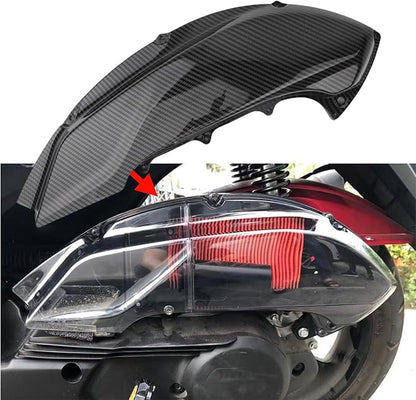 Motorcycle Air Filter Guard Cover Engine Protective Shell Case Waterproof Dustproof Cover for Y-AM-AHA Nmax155 Nmax125 BWS125 AEROX NVX155 CYGNUS GRYPHUS FORCE2.0 2020-2024 Black