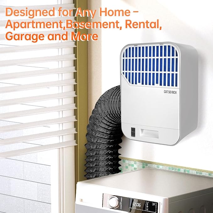 Indoor Dryer Vent Kit – 6-Layer Pro Lint Trap with Safety Vent Flap, 3 Pairs Replacement Filters, Triple Filtration System for Cleaner Air