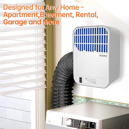 Indoor Dryer Vent Kit – 6-Layer Pro Lint Trap with Safety Vent Flap, 3 Pairs Replacement Filters, Triple Filtration System for Cleaner Air