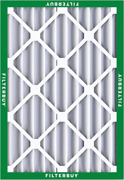 Filterbuy 18x24x4 Air Filter MERV 8 Essential Dust & Allergy Defense (4-Pack), Electrostatic Pleated HVAC AC Furnace Filters Replacement, Made in USA (Actual Size: 17.50 x 23.38 x 3.63)