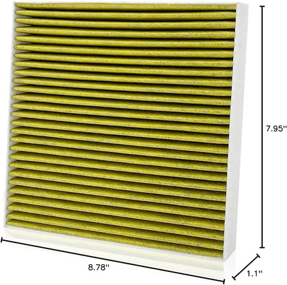 for Cabin Air Filter JM310 Fits for 2018-23 Kona, 2022-23 Kona N, 2016-21 Tucson, 2019-21 Veloster, 2020-25 Venue, 2021-25 Seltos, 2020-25 Soul, 97133-D1000, 97133-D3000 (1 PCS)