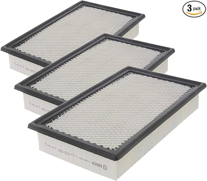 BOSCH 5134WS Workshop Engine Air Filter - Compatible with Select Ford Explorer, Explorer Sport Trac; Lincoln Aviator; Mercury Mountaineer (Pack of 3)