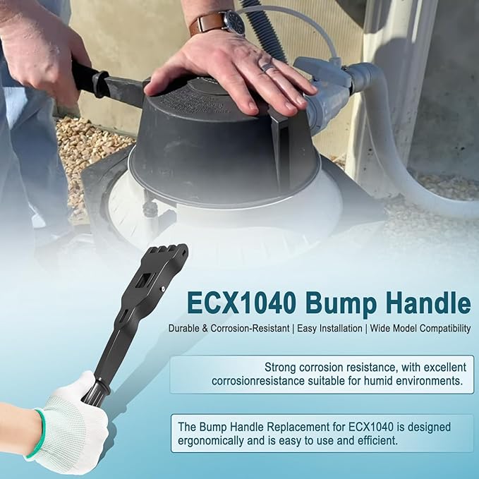 ECX1040 Replacement Bump Handle for Hayward Perflex D.E. Pool Filters | Fits EC40, EC40AC, EC50A, EC50AC, EC65, EC65A, EC75, EC75A | Durable Corrosion-Resistant Filter Handle Assembly