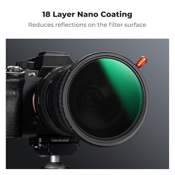 K&F CONCEPT 49mm Black Diffusion Mist Effect 1/4 & Variable ND2-32(1-5 Stops) & Circular Polarizing Filter CPL-in 1 Lens Filter with 18 Multi-Coatings for Camera Lenses (K-Series)