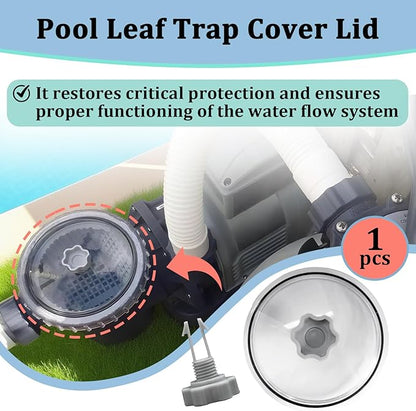 Pool Leaf Trap Cover Lid with O-Ring and Valve Kit for Intex, Replacement Parts for 12 Inch Sand Filter Pumps, Compatible with SF15110, SF70110, SF60110