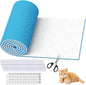 Air Vent Filter Kit - 14" x 120" Cut to Fit Air Filter Materials MERV 8 Electrostatic Media Roll for Home Floor, Ceiling, AC, HVAC, RVC Furnace Vents, With 48PCs Adhesive Hook Tape