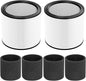 Cabiclean Foam Sleeve Filter for Shop-Vac 90304 90350 90333 Replacement for Most Wet/Dry Vacuum Cleaners 5 Gallon and Above, Compare to Part No.90304, 90585 (2+4)