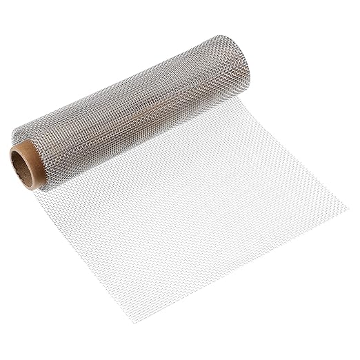 uxcell 10 Mesh 39" x 10" Woven Wire Mesh, 316 Stainless Steel Air Vent Filter Screen, Window Screen Mesh for DIY Projects Vents Cover Filtration Animals Fence