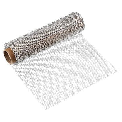 uxcell 10 Mesh 39" x 10" Woven Wire Mesh, 316 Stainless Steel Air Vent Filter Screen, Window Screen Mesh for DIY Projects Vents Cover Filtration Animals Fence