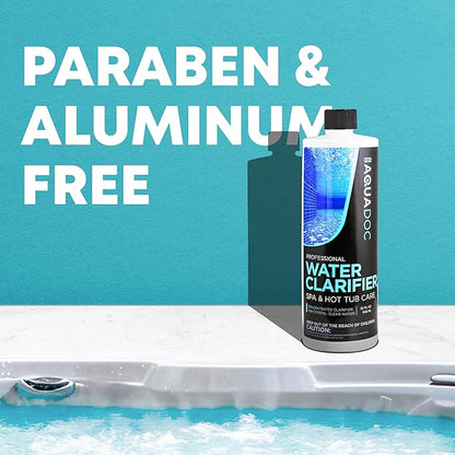 MAV AquaDoc Spa Clarifier & Hot Tub Clarifier for Fast Acting Cloudy Water Treatment, The Spa Clarifier Hot Tub Owners Love, Use Our Hot Tub Water Clarifier to Keep Your Spa Clear & Balanced - 32oz