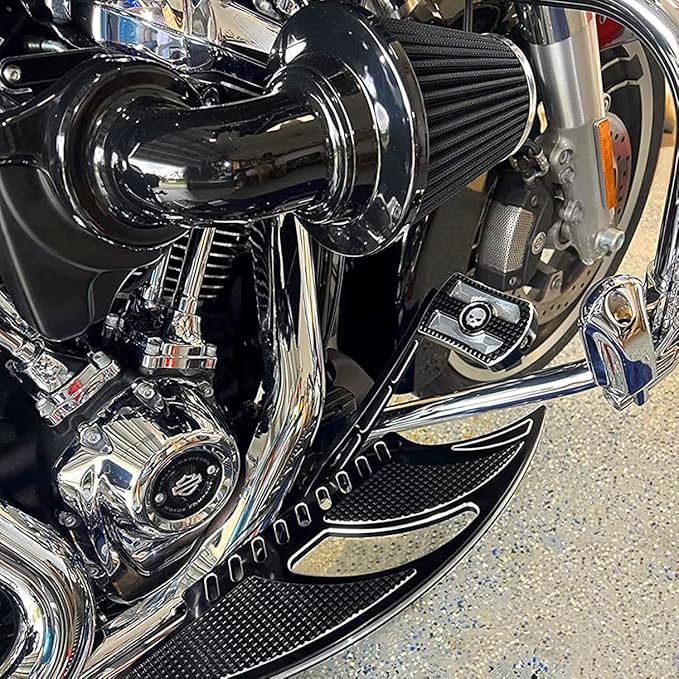 Big Sucker cone Air filter intake for harley air Cleaner Sportster Softail fatboy heritage dyna touring street road king Glide (Nake - BLACK, TypeD : Touring M8 17-UP, Softail 18-UP)