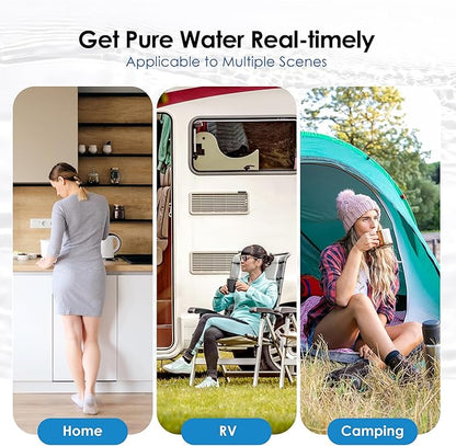 Waterdrop NSF/ANSI 42&372 Certified Water Filter, Replacement for Berkey® BB9-2® Black Filters, ProOne® or Alexapure® Gravity Water Filter System and Waterdrop King Tank Series, (Pack of 2)